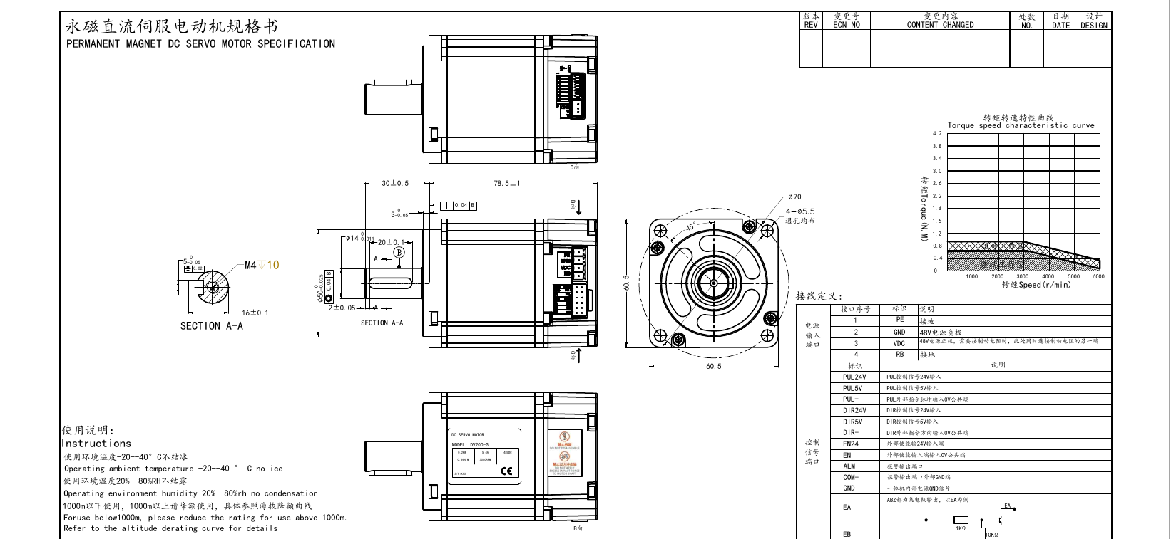 Габаритный чертёж IDV200; открыть PDF