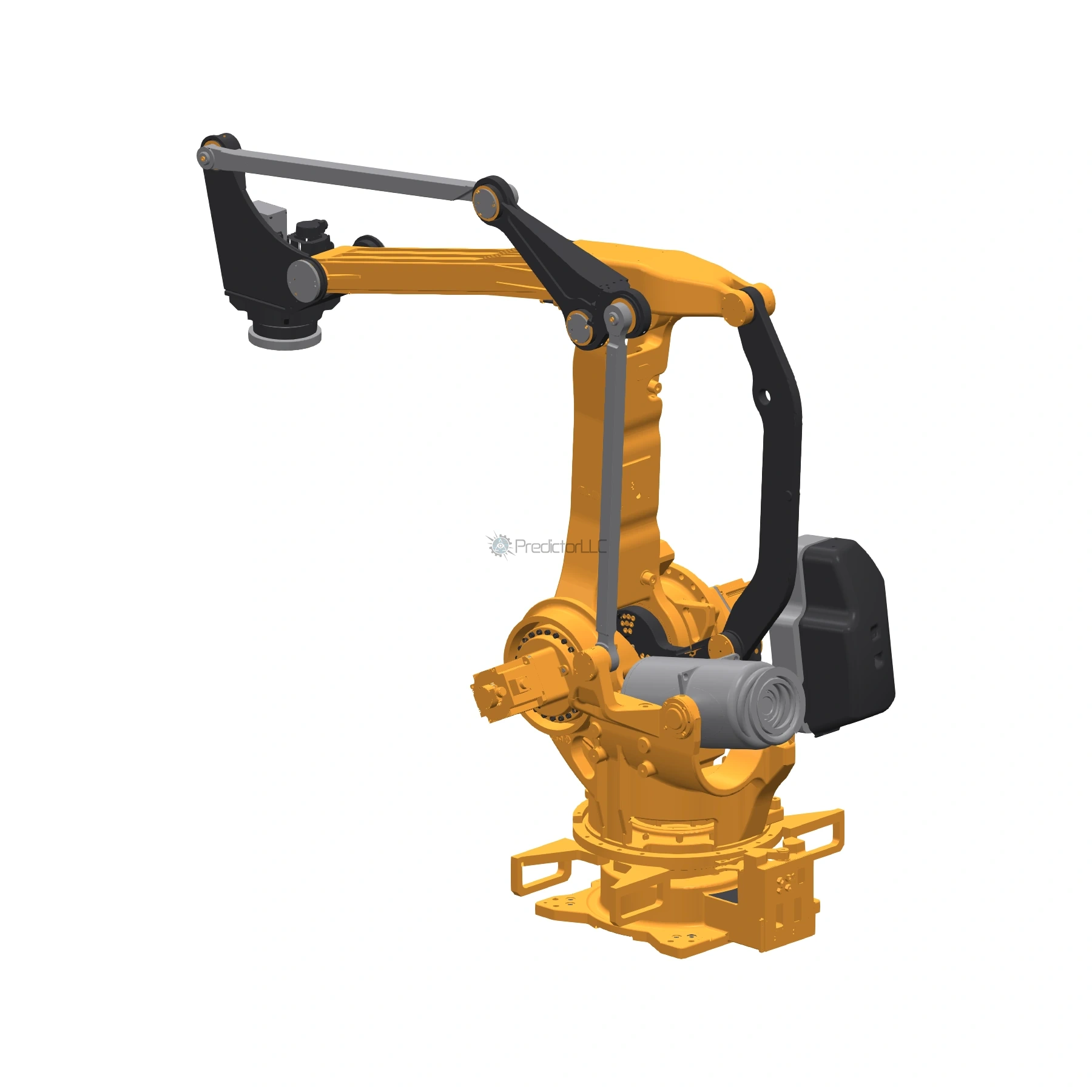 Робот-паллетайзер NEWKER NEW450031 — оранжевый корпус, рендер CAD-модели