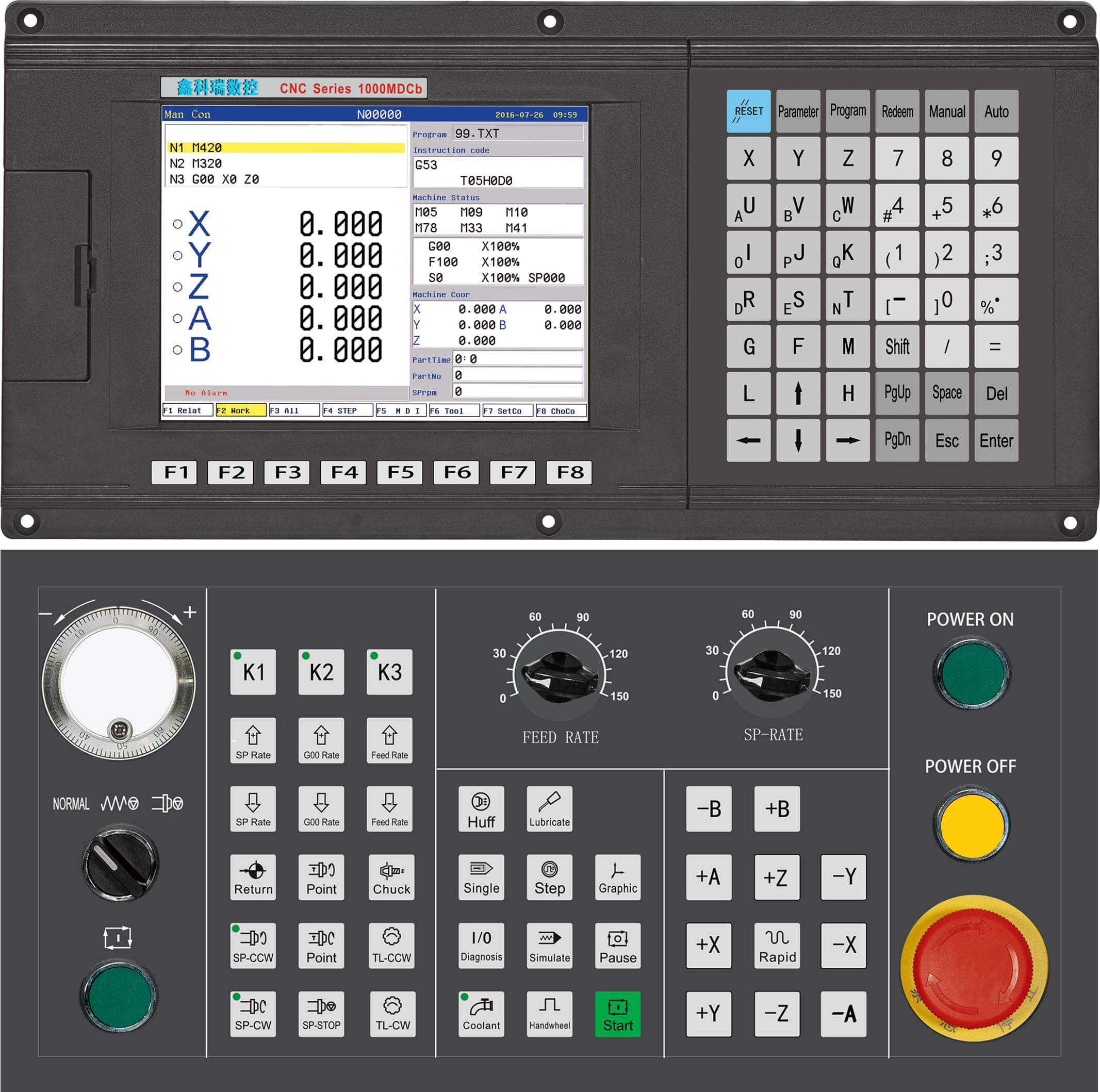 Фрезерный контроллер ЧПУ NEW1000MiCB-5-CE
