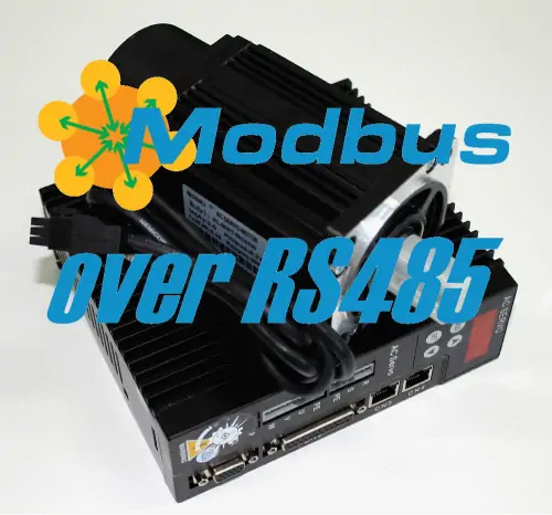 Управление сервоприводом по протоколу MODBUS RTU