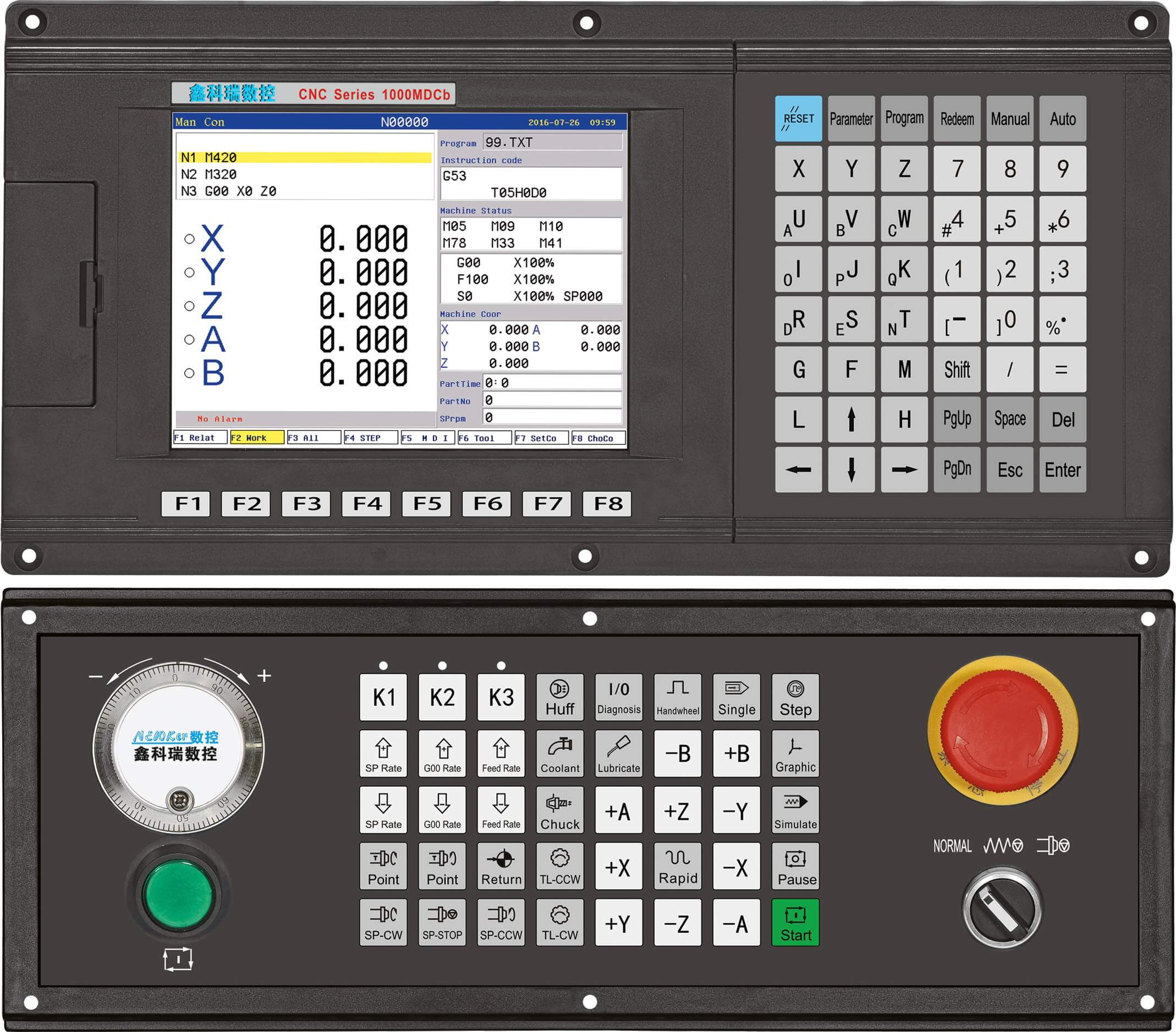 Фрезерный контроллер ЧПУ NEW1000MiCB-5-AB