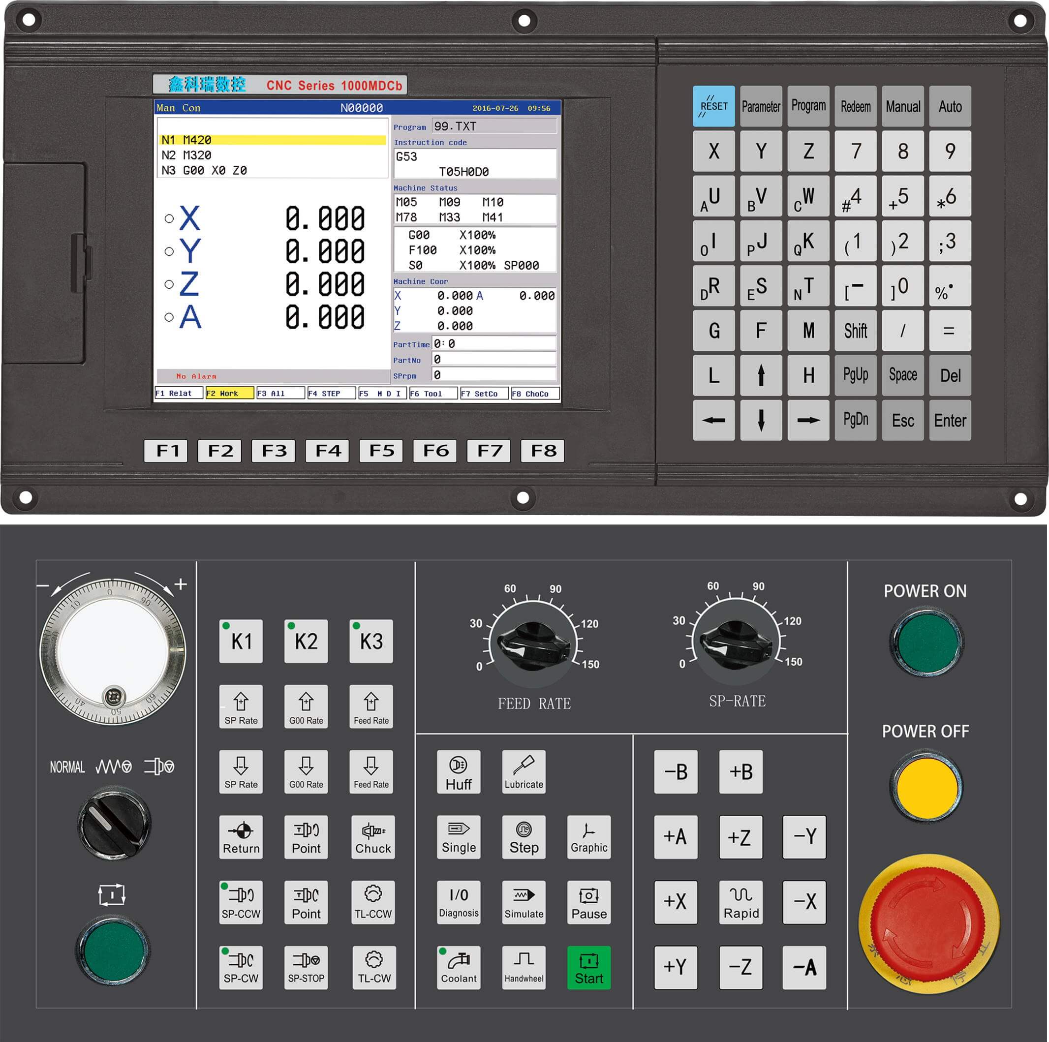 Фрезерный контроллер ЧПУ NEW1000MiCB-4-CE