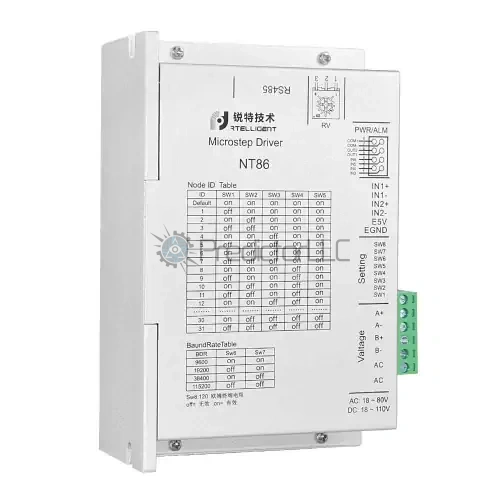 Драйвер шагового двигателя RuiTech NT86 MODBUS RTU